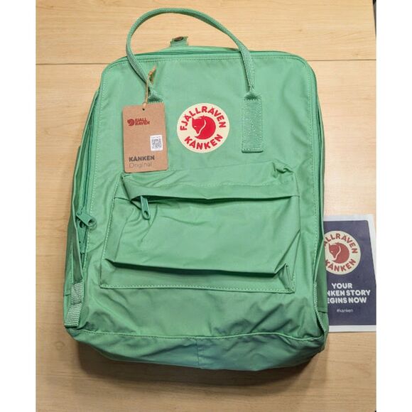 NWT Fjallraven Apple Mint Green Classic Kanken Unisex Convertible Backpack - Picture 1 of 5